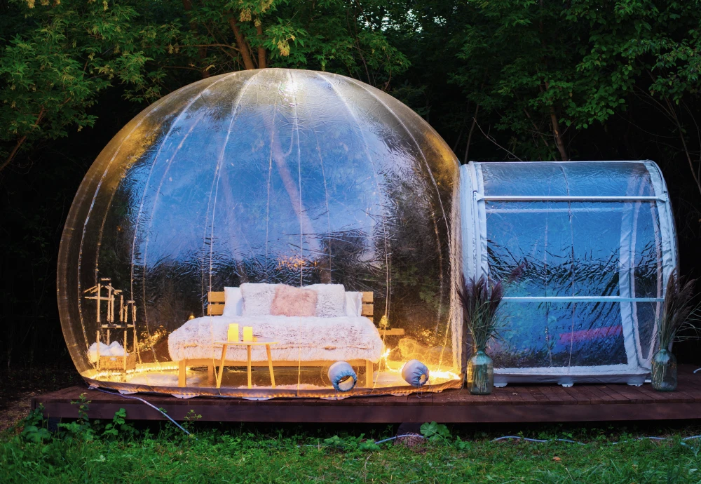 outdoor bubble tents